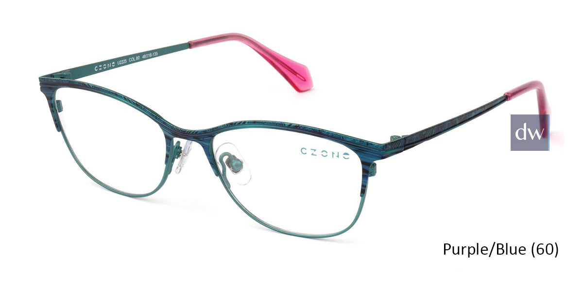 Purple/Blue C-Zone U2225 Eyeglasses - Teenager
