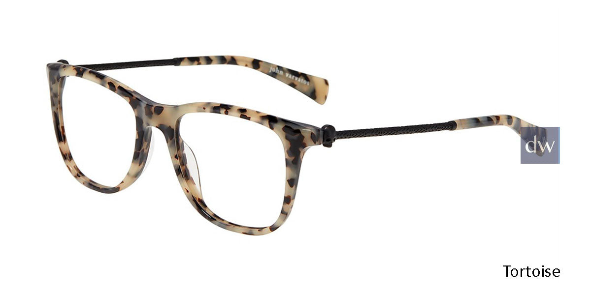 Tortoise John Varvatos V418 Eyeglasses.