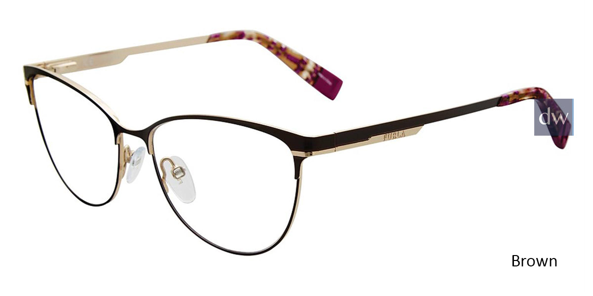 Brown 0VA6 Furla VFU127 Eyeglasses.