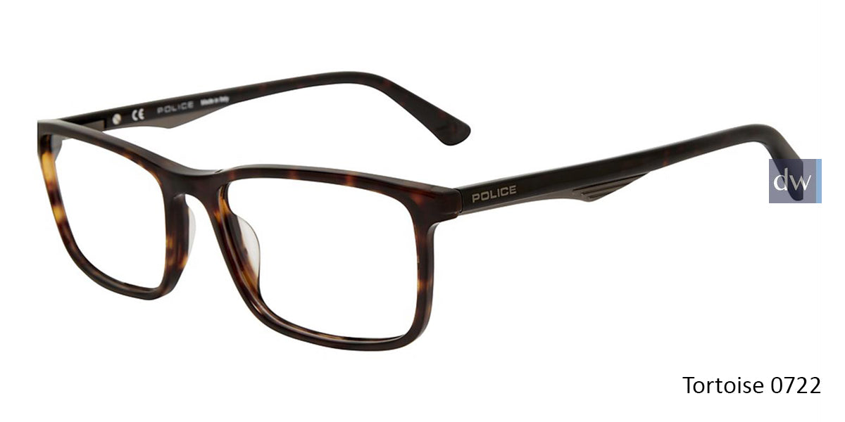 Tortoise 0722 Police VPL467 Eyeglasses.