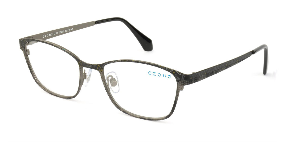 DK Grey/Grey C-Zone E1191 Eyeglasses.