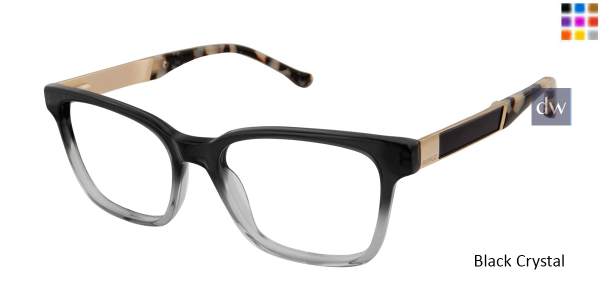 Black Crystal Buffalo BW005 Eyeglasses.
