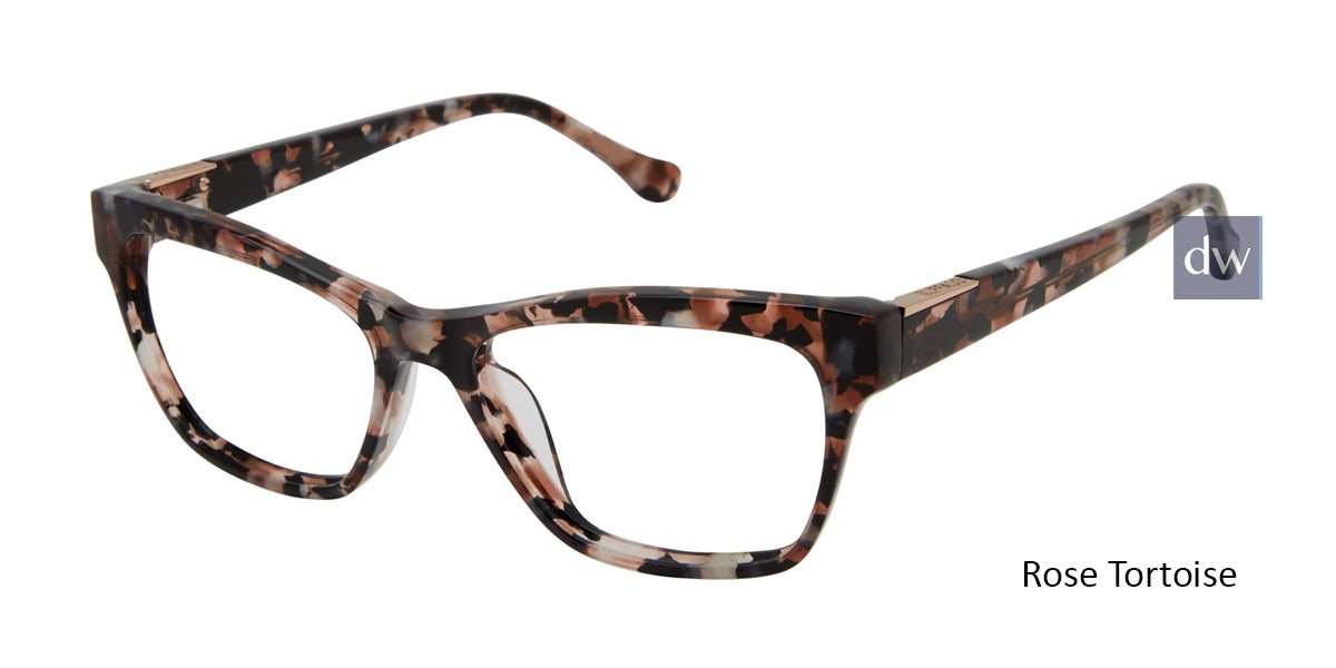 Rose Tortoise Buffalo BW008 Eyeglasses.