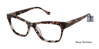 Rose Tortoise Buffalo BW008 Eyeglasses.