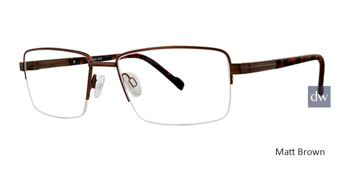 Matt Brown Vivid Collection Vivid 3013 Eyeglasses.
