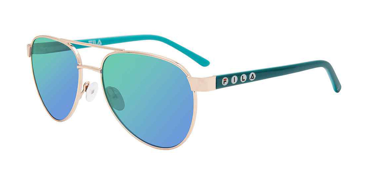 Gold Fila SFI157 Sunglasses