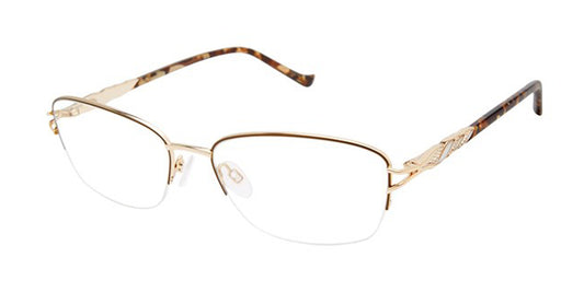 Brown/Gold Tura R238 Eyeglasses