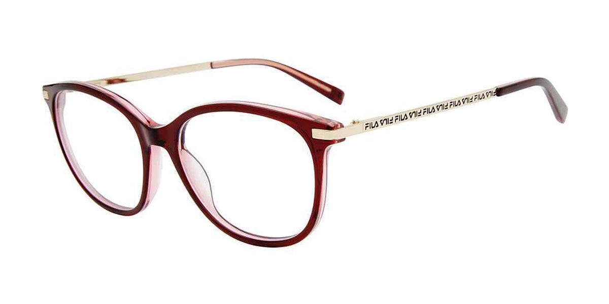 Burgundy Fila VFI264 Eyeglasses