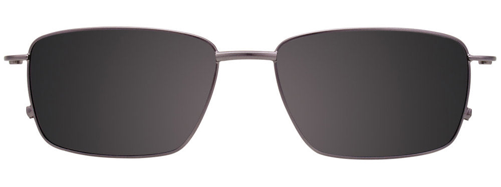 Clip & Twist CT257 Rectangle Eyeglasses (Sunglass Clip-On Included)