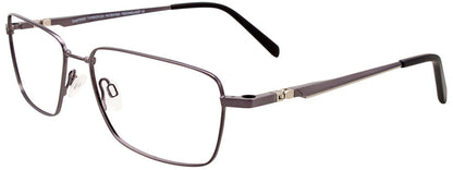 Clip & Twist CT257 Rectangle Eyeglasses (Sunglass Clip-On Included)