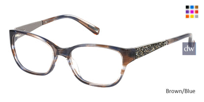 Brown/Blue Marciano GM0243 Eyeglasses.