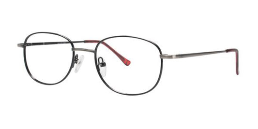 Silver/Black Gallery G521 Eyeglasses - Teenager