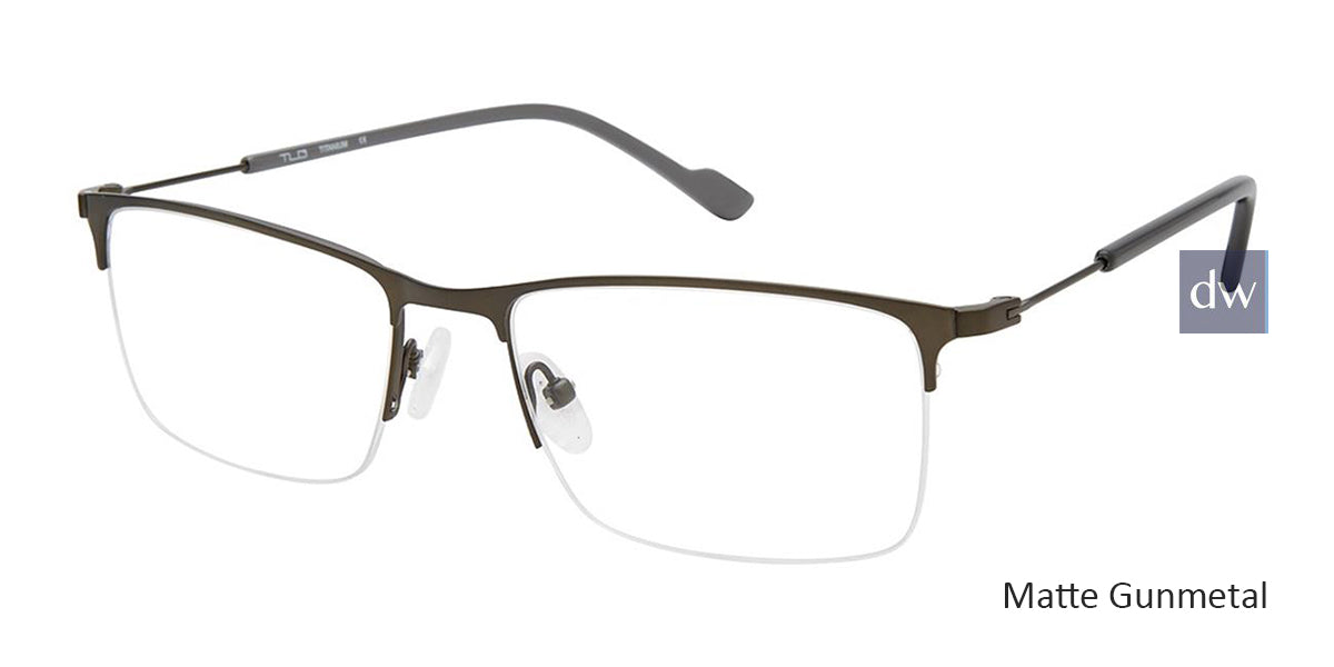 C02 Matte Gunmetal Tlg NU040 Titanium Eyeglasses.
