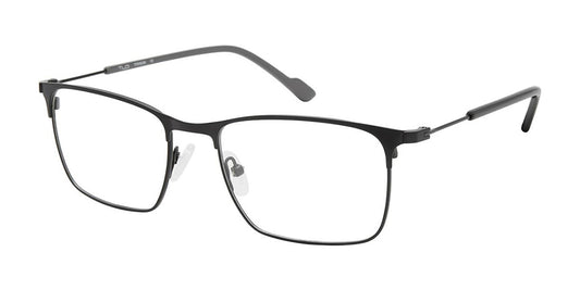 C01 Matte Black Tlg NU041 Titanium Eyeglasses.
