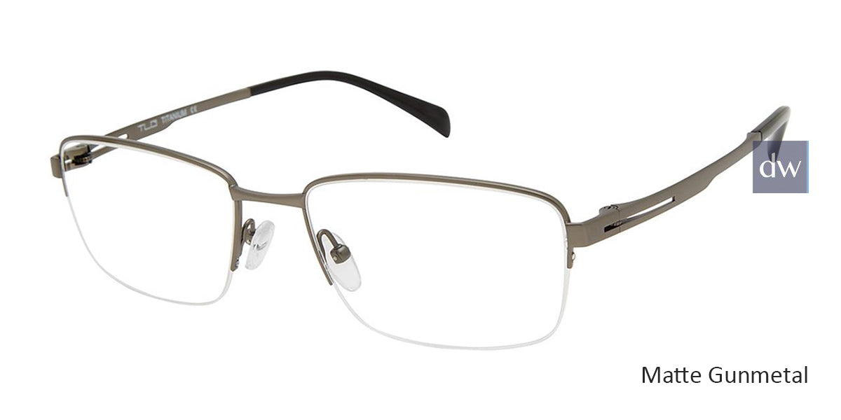 C03 Matte Gunmetal Tlg NU042 Titanium Eyeglasses.
