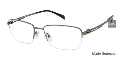 C03 Matte Gunmetal Tlg NU042 Titanium Eyeglasses.