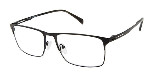 C01 Matte Black Tlg NU043 Titanium Eyeglasses.