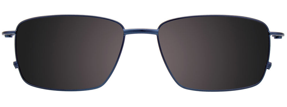Clip & Twist CT257 Rectangle Eyeglasses (Sunglass Clip-On Included)