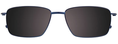 Clip & Twist CT257 Rectangle Eyeglasses (Sunglass Clip-On Included)