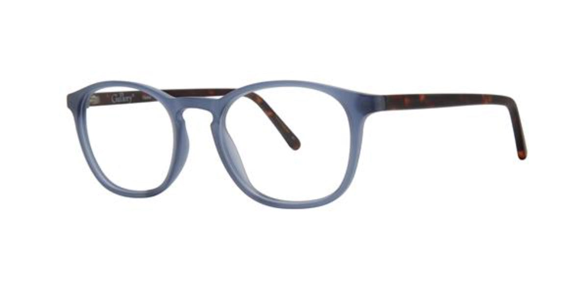 Matte Blue Gallery Cedric Eyeglasses.