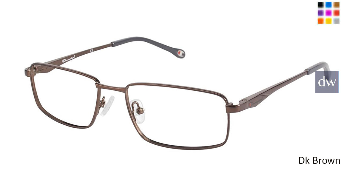 Dk Brown Champion 1001 Eyeglasses.