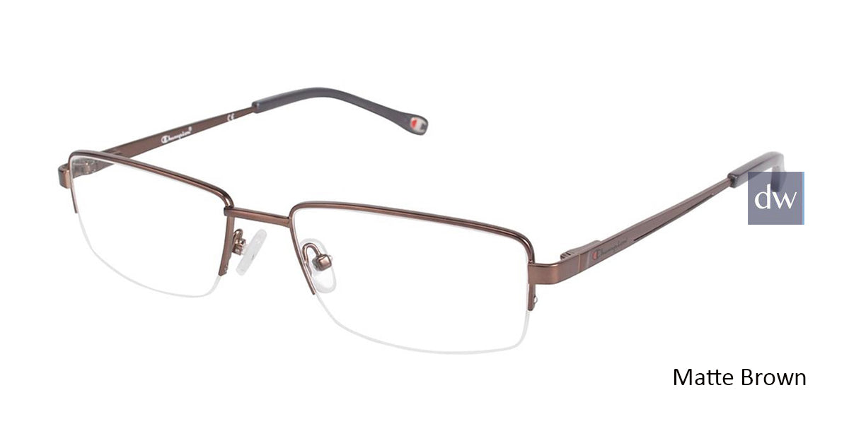 Matte Brown c02 Champion 1003 Eyeglasses.
