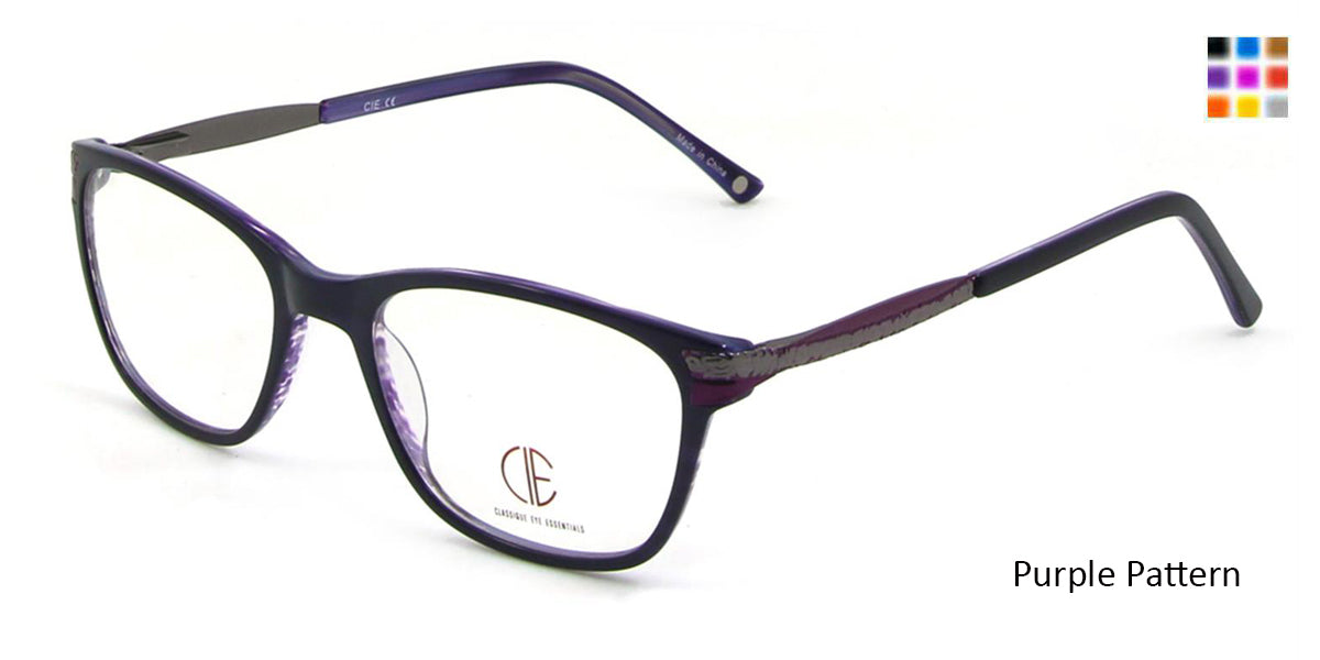 Purple Pattern CIE SEC100 Eyeglasses.