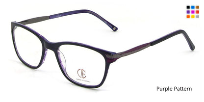 Purple Pattern CIE SEC100 Eyeglasses.