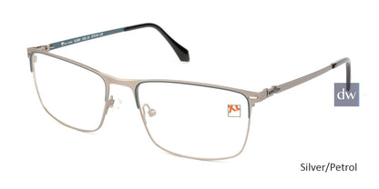 Silver/Petrol C-Zone XLX2505-10 Eyeglasses