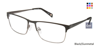 Black/Gunmetal c01 Champion 1018 Eyeglasses.