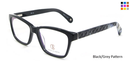 Black/Grey Pattern CIE SEC102 Eyeglasses.