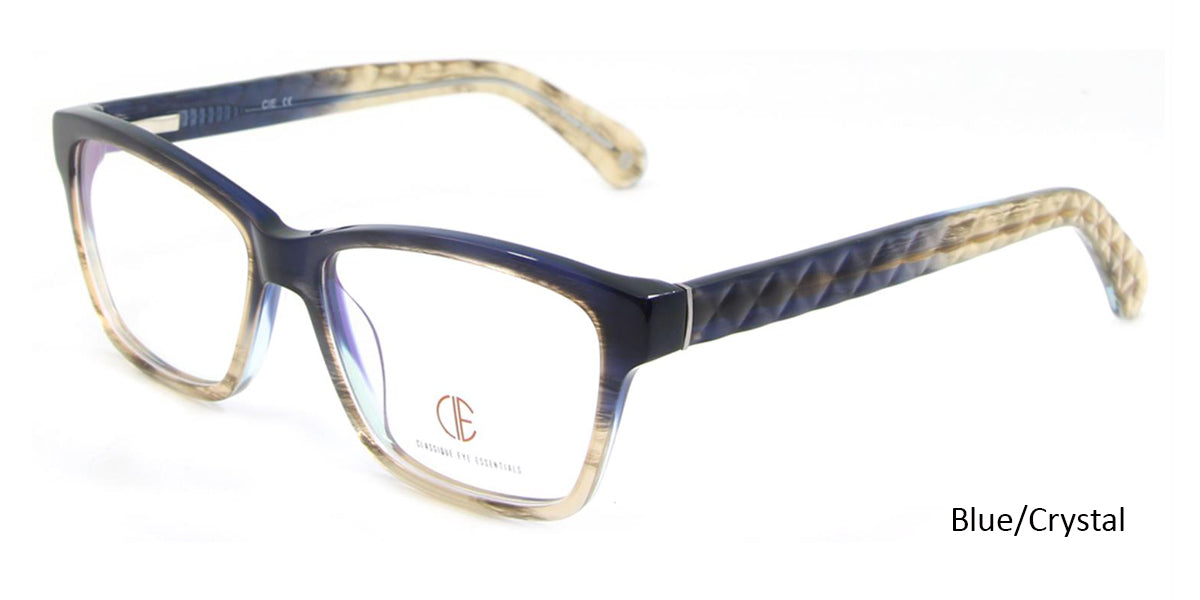 Blue/Crystal CIE SEC102 Eyeglasses.