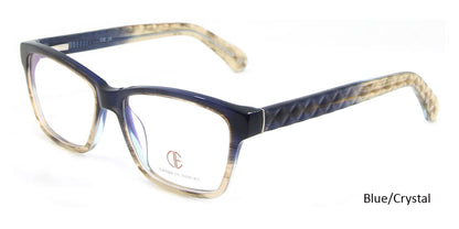 Blue/Crystal CIE SEC102 Eyeglasses.