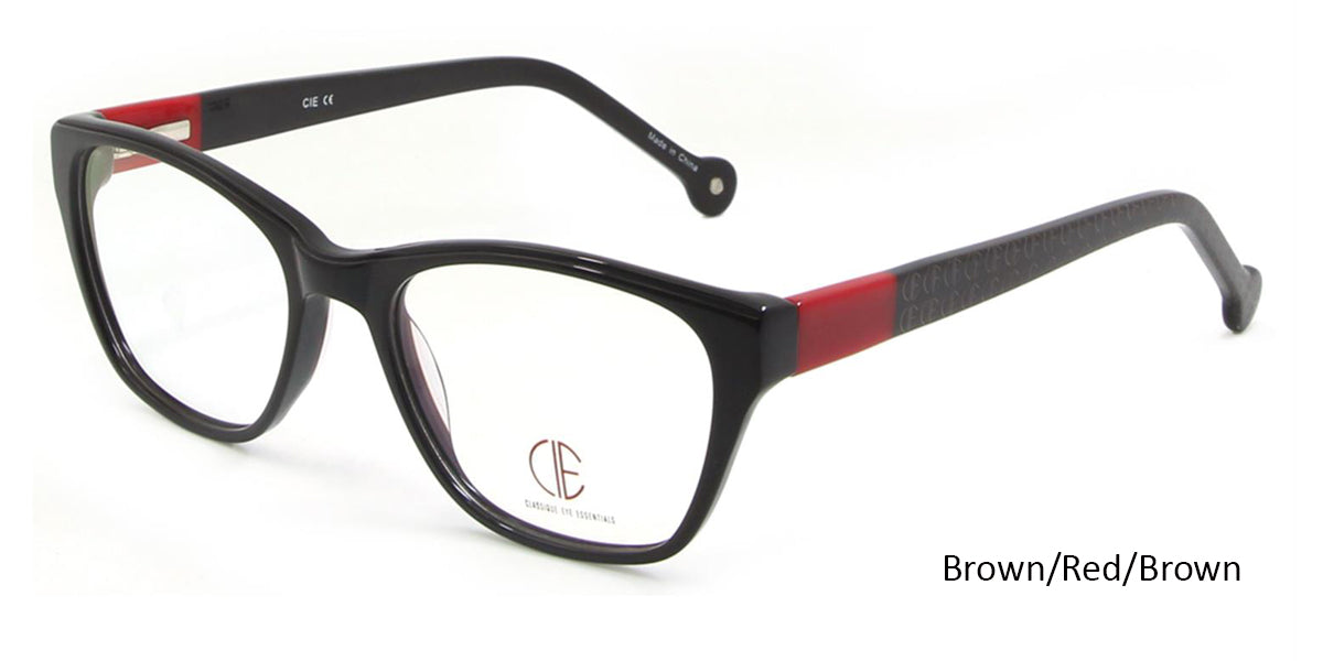 Brown/Red/Brown CIE SEC103 Eyeglasses.
