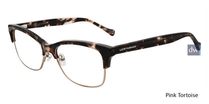 Pink Tortoise Lucky Brand D109 Eyeglasses.