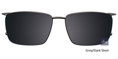 Grey Dark Steel Clip-On