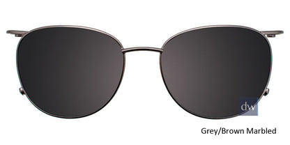 Grey Brown Marbled Clip-On