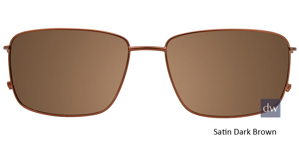 Satin Dark Brown Clip-On