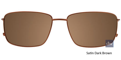Satin Dark Brown Clip-On