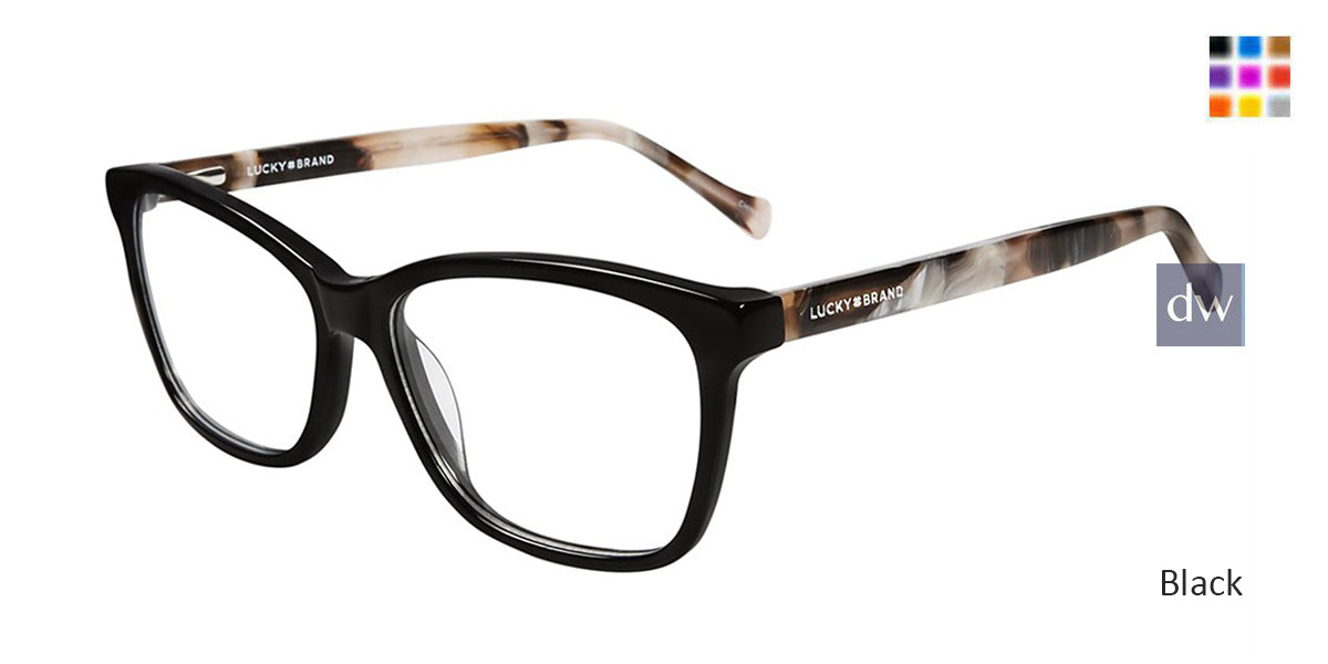 Black Lucky Brand D214 Eyeglasses.