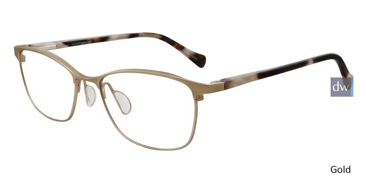 Gold Lucky Brand D110 Eyeglasses.