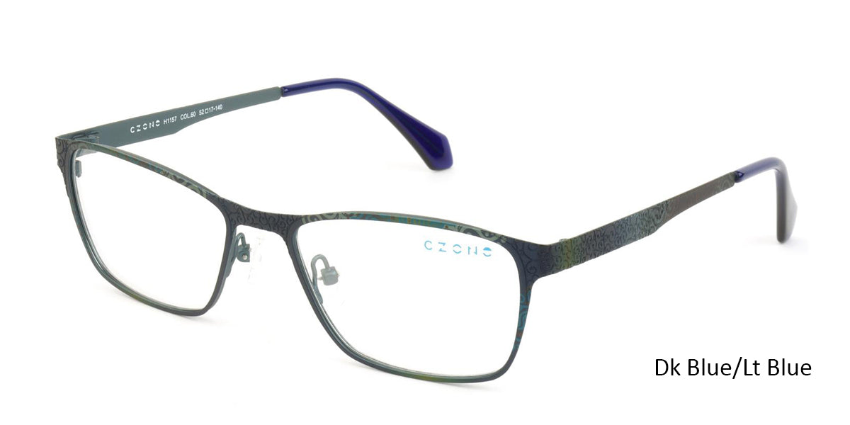 Dk Blue/Lt Blue C-Zone H1157 Eyeglasses.