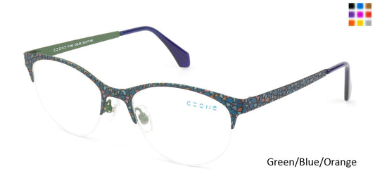 Green/Blue/Orange C-Zone P1160 Eyeglasses.