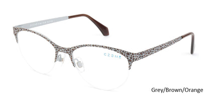 Grey/Brown/Orange C-Zone P1160 Eyeglasses.