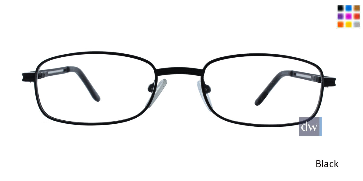 Black CE-TRU 1181 Eyeglasses- Teenager