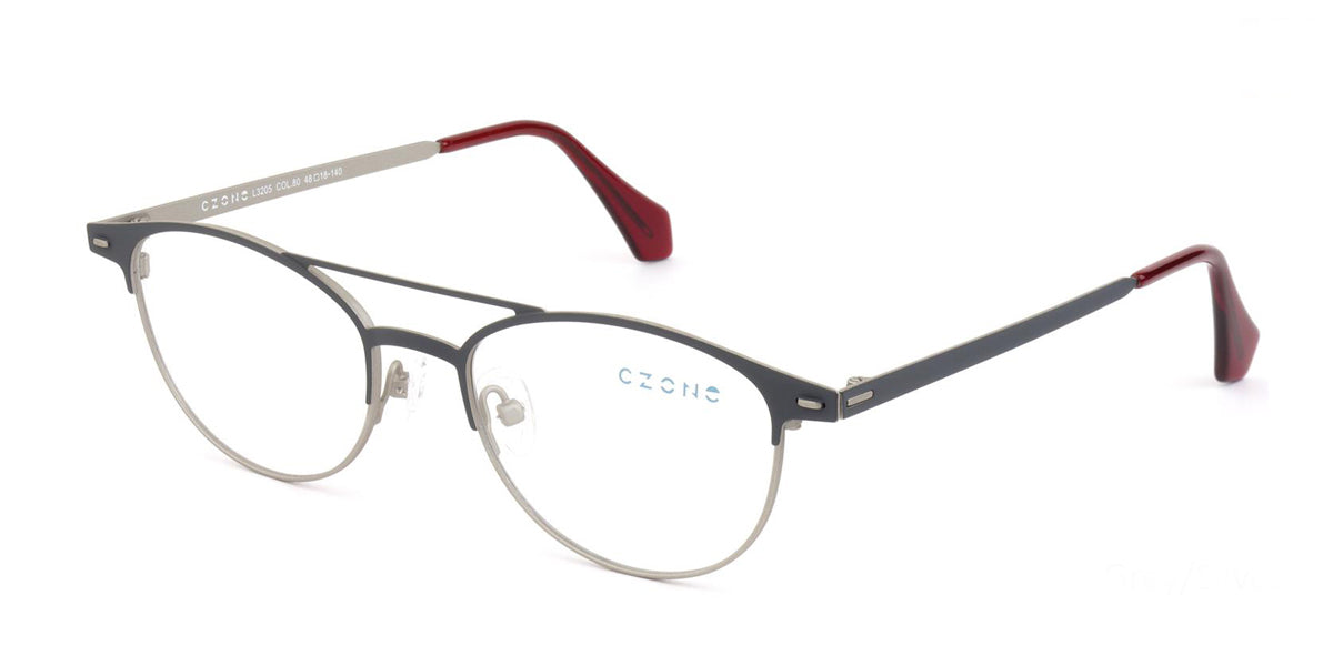 Grey/Silver C-Zone L3205 Eyeglasses Teenager.