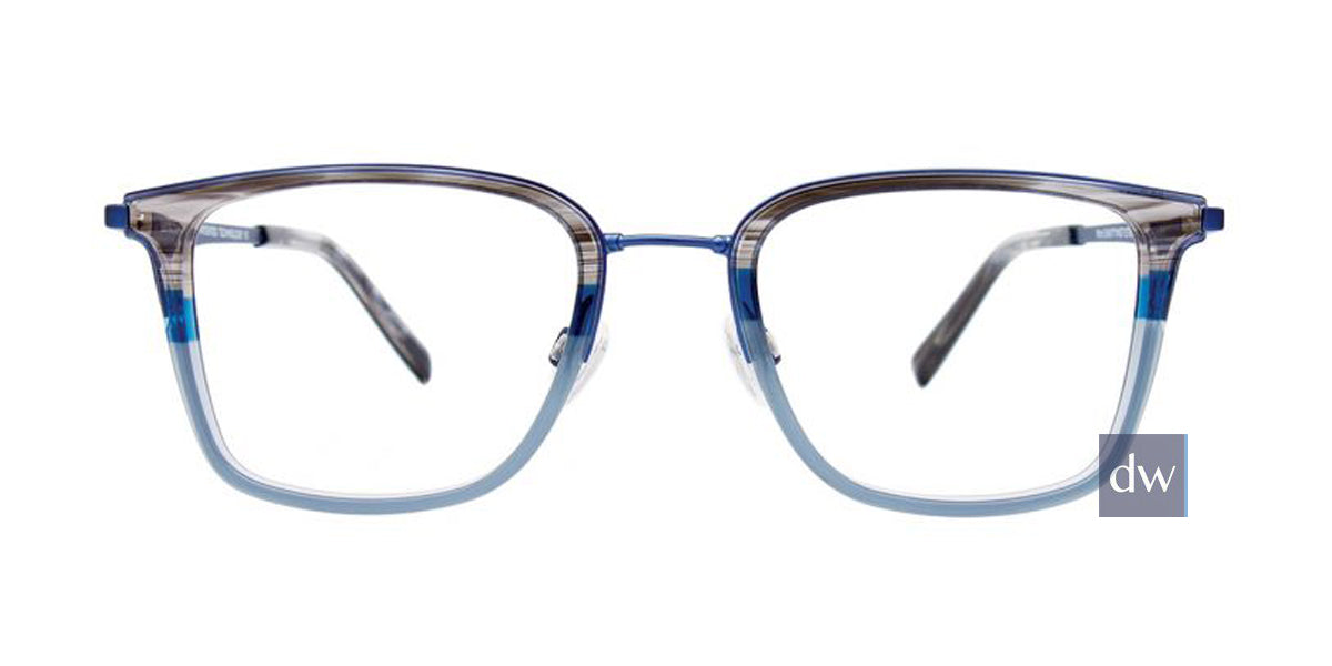 Striped Grey/Blue/Greyish Blue/Blue