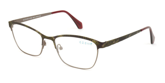 Dk Brown/Lt Blue/Orange  C-Zone H1156 Eyeglasses.