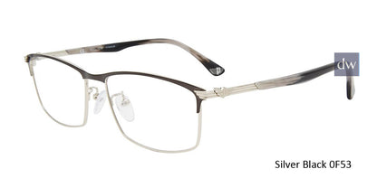 Silver Black(0F53) Police VPL994 Eyeglasses.