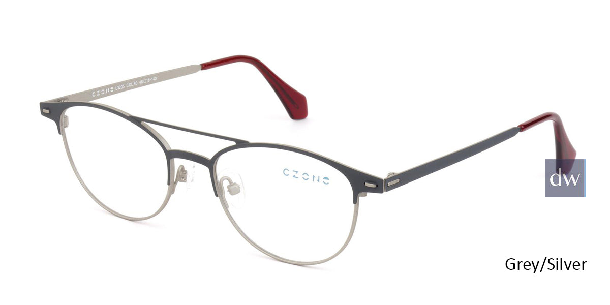 Grey/Silver C-Zone L3205 Eyeglasses Teenager.